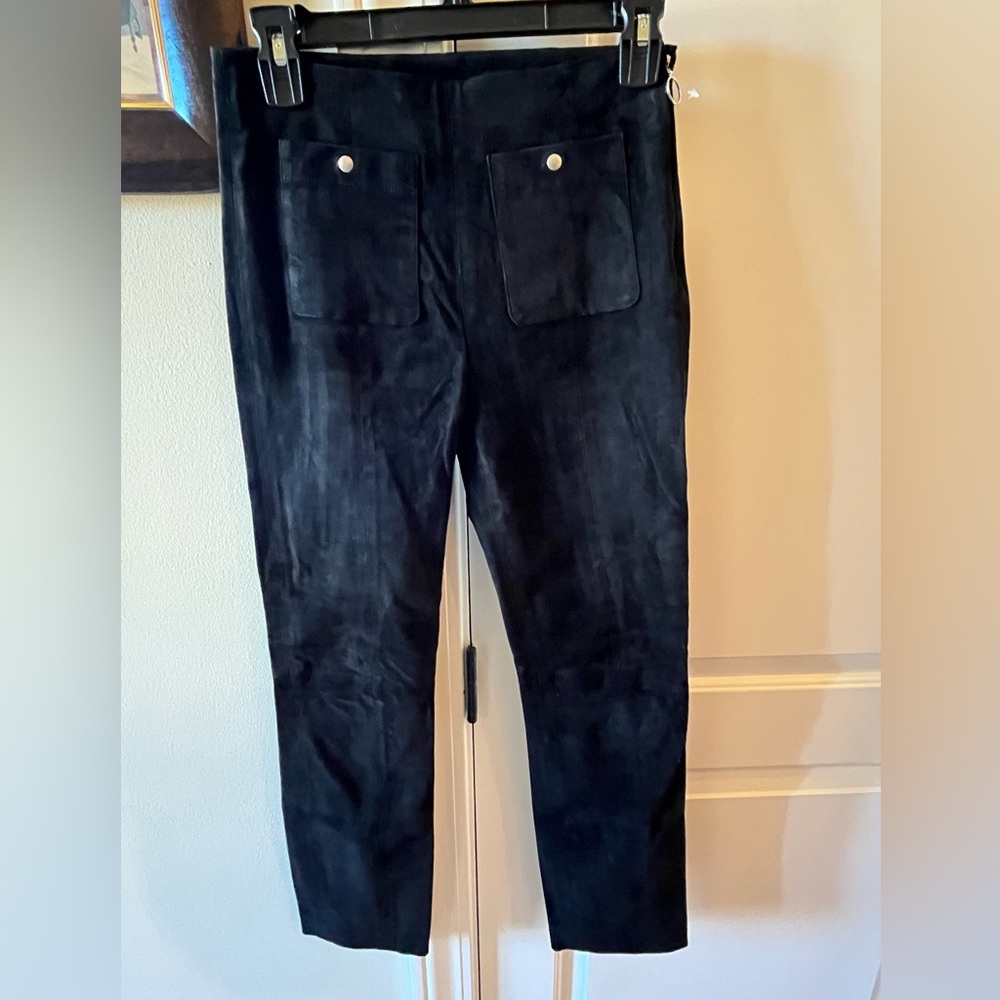 Black lambskin Alexander Wang pant size 0. Retails for $650